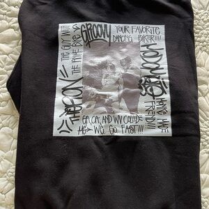 Black GROOVY Biker Collab Hoodie